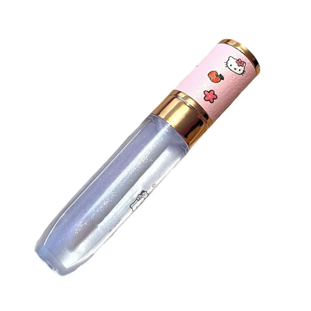 🤯5/$25🤯 Hello Kitty Glimmering Clear Lip Gloss With Purple Sparkle